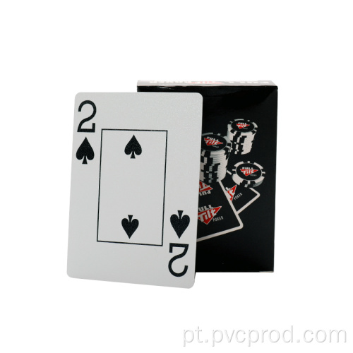 Cartões de poker de plástico de design personalizado